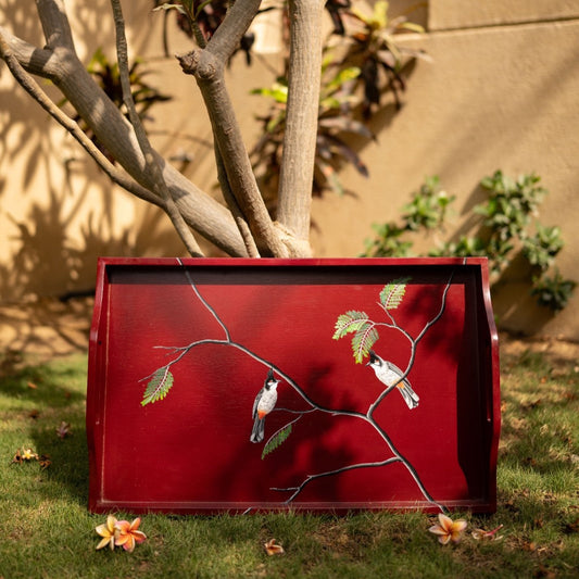 Bulbul Bird Tray | Bela hand-painted by Bela