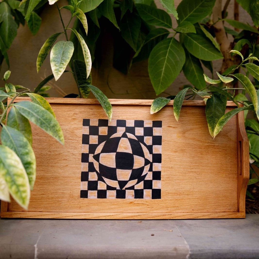 Obsidian Orb Illusion Tray | Bela hand-painted by Bela