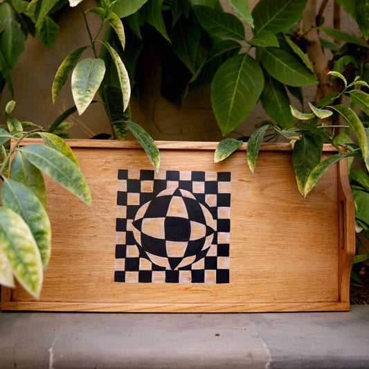 Obsidian Orb Illusion Tray | Bela hand-painted by Bela