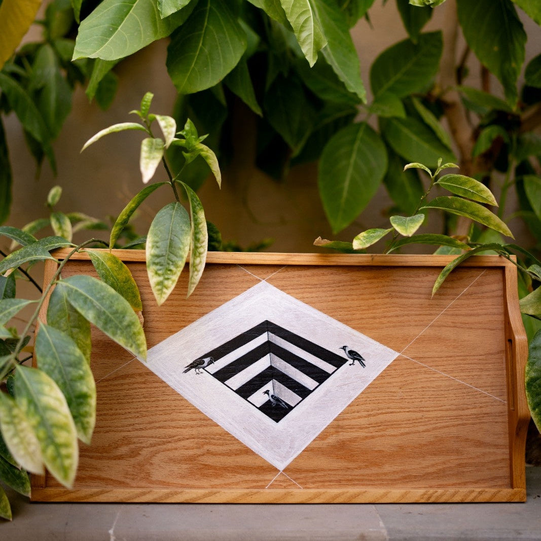 Trickster Triad Tray | Bela hand-painted by Bela