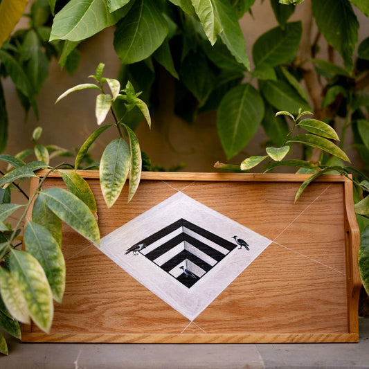 Trickster Triad Tray | Bela hand-painted by Bela