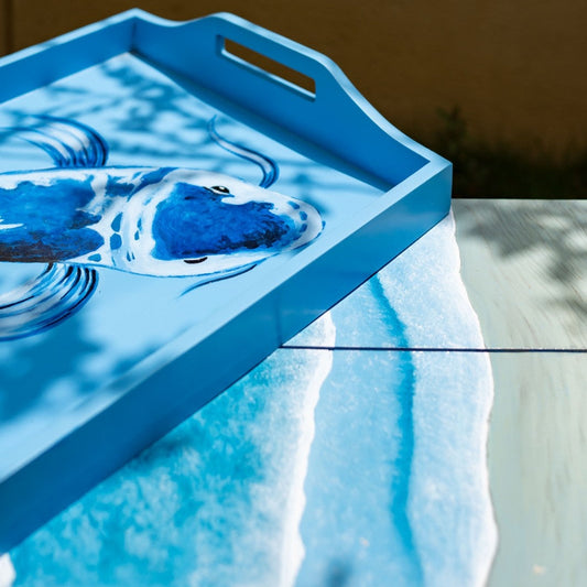 Majestic Current Table | Bela hand-painted by Bela