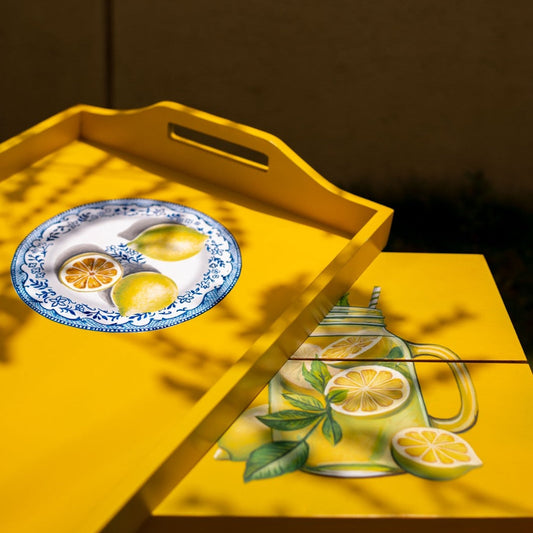 Citrus Delight Table | Bela hand-painted by Bela
